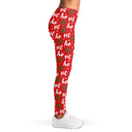 Christmas Hohoho Santa Claus Laugh Print Women's Leggings