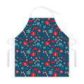 Christmas Holiday Elements Pattern Print Adjustable Apron