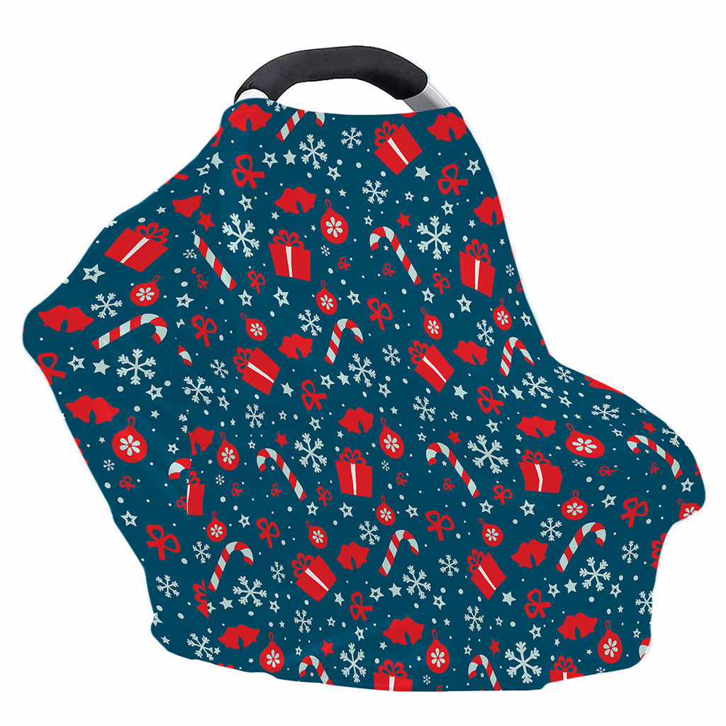 Christmas Holiday Elements Pattern Print Baby Seat Cover