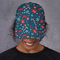 Christmas Holiday Elements Pattern Print Baseball Cap