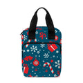 Christmas Holiday Elements Pattern Print Bible Tote Bag