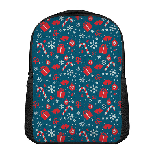 Christmas Holiday Elements Pattern Print Casual Backpack
