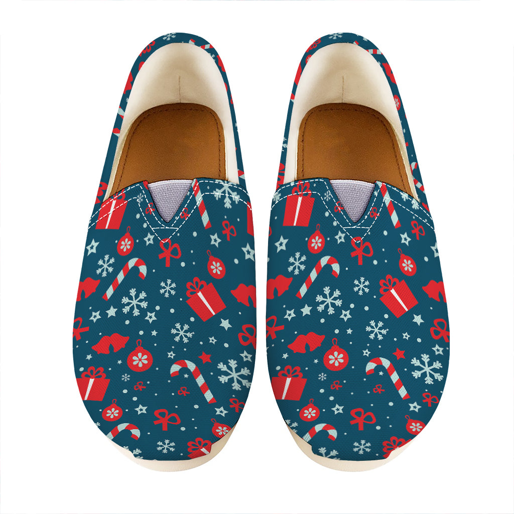 Christmas Holiday Elements Pattern Print Casual Shoes