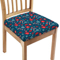 Christmas Holiday Elements Pattern Print Chair Cushion Cover