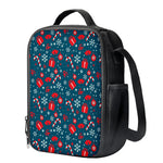 Christmas Holiday Elements Pattern Print Crossbody Lunch Bag