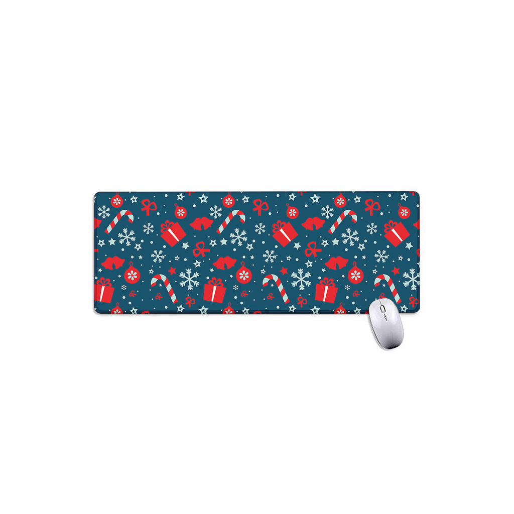 Christmas Holiday Elements Pattern Print Extended Mouse Pad