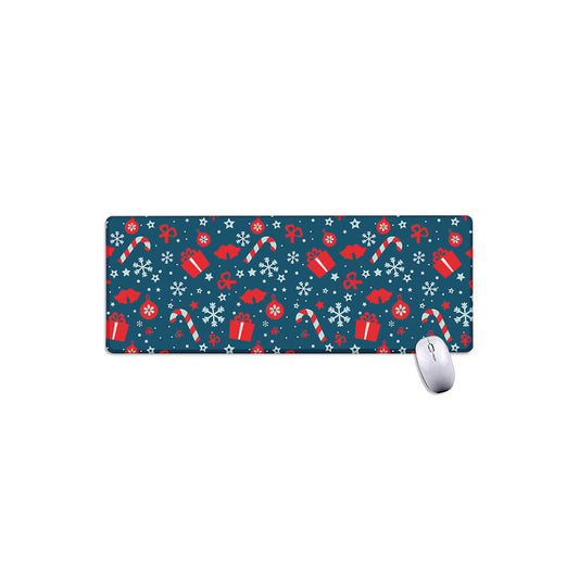 Christmas Holiday Elements Pattern Print Extended Mouse Pad