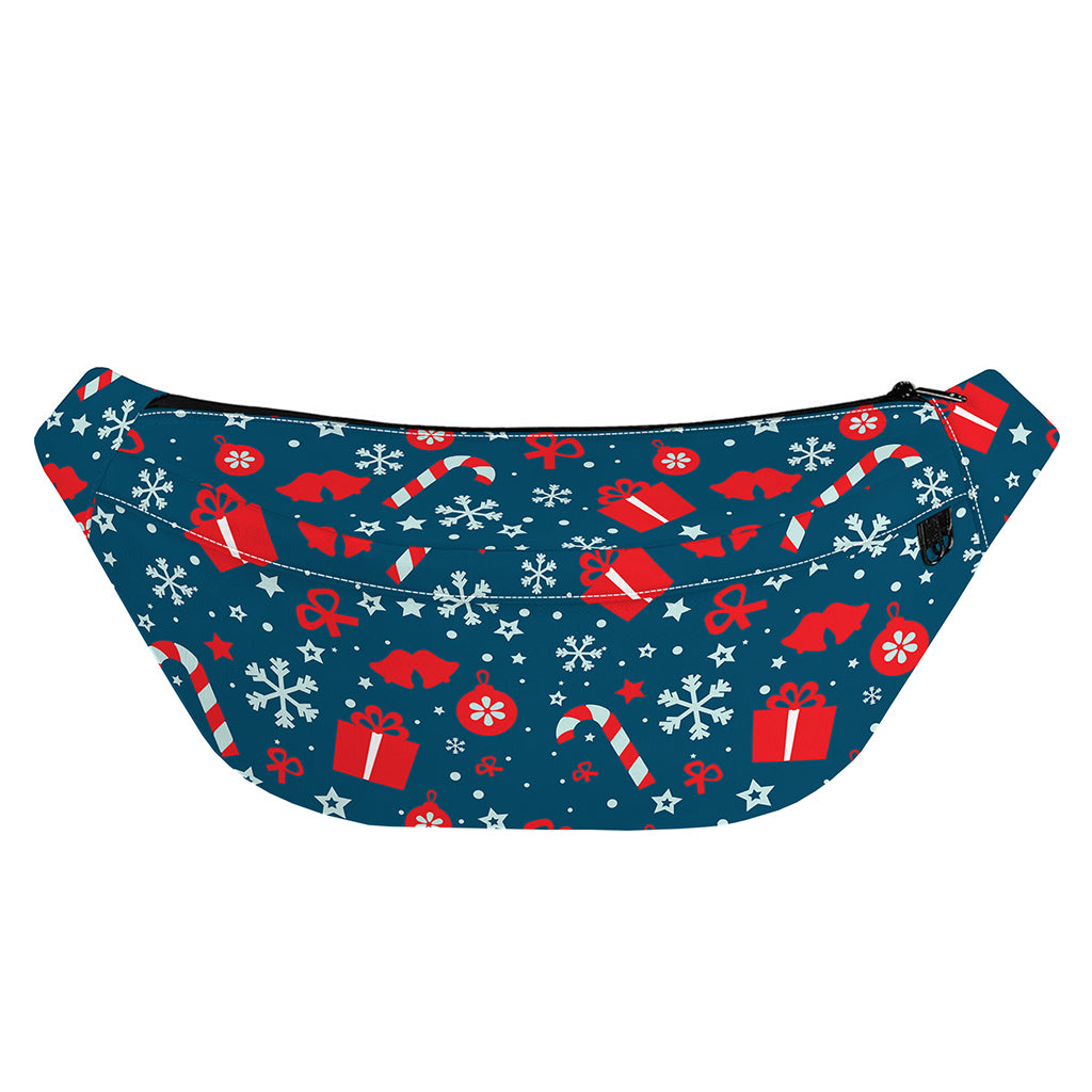 Christmas Holiday Elements Pattern Print Fanny Pack