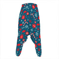 Christmas Holiday Elements Pattern Print Hammer Pants