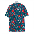Christmas Holiday Elements Pattern Print Hawaiian Shirt