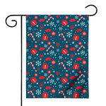 Christmas Holiday Elements Pattern Print House Flag