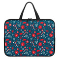 Christmas Holiday Elements Pattern Print Laptop Sleeve With Handle