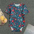 Christmas Holiday Elements Pattern Print Men's Bodysuit