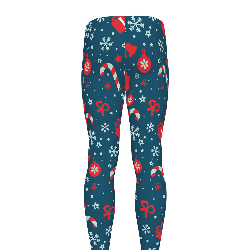 Christmas Holiday Elements Pattern Print Men's leggings