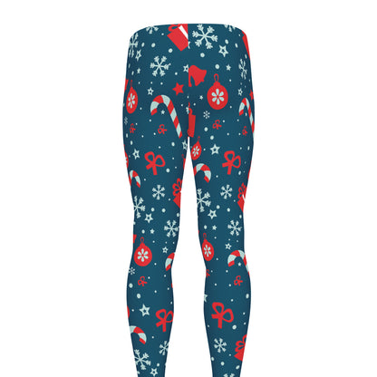 Christmas Holiday Elements Pattern Print Men's leggings