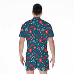 Christmas Holiday Elements Pattern Print Men's Rompers