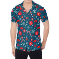 Christmas Holiday Elements Pattern Print Men's Shirt