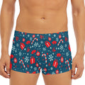 Christmas Holiday Elements Pattern Print Men's Short Boxer Briefs