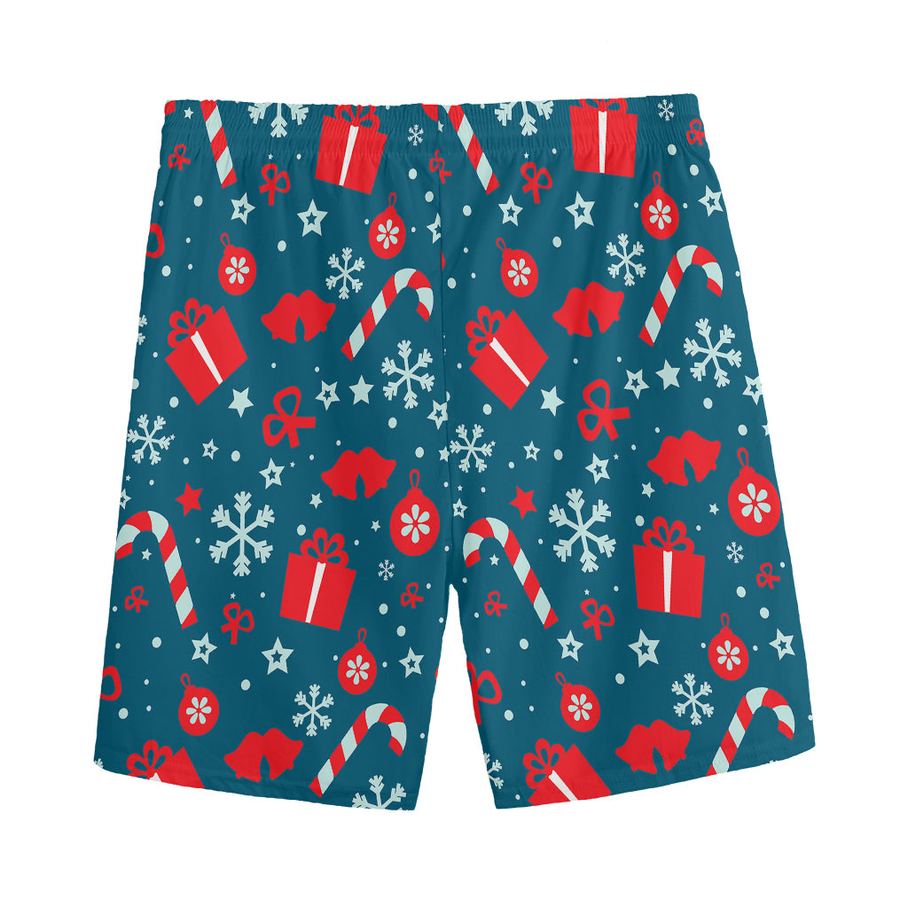 Christmas Holiday Elements Pattern Print Men's Sports Shorts