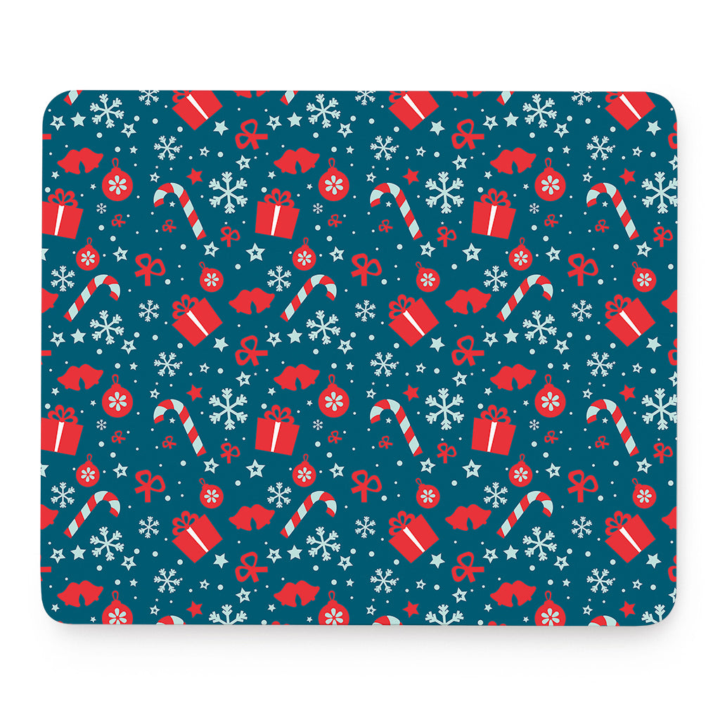 Christmas Holiday Elements Pattern Print Mouse Pad