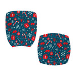 Christmas Holiday Elements Pattern Print Office Chair Cover