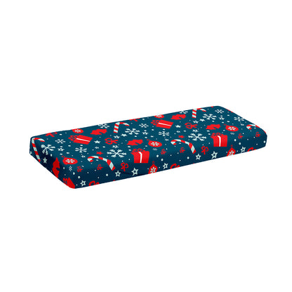 Christmas Holiday Elements Pattern Print Piano Keyboard Cover