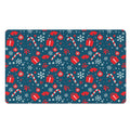 Christmas Holiday Elements Pattern Print Polyester Doormat