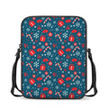Christmas Holiday Elements Pattern Print Rectangular Crossbody Bag