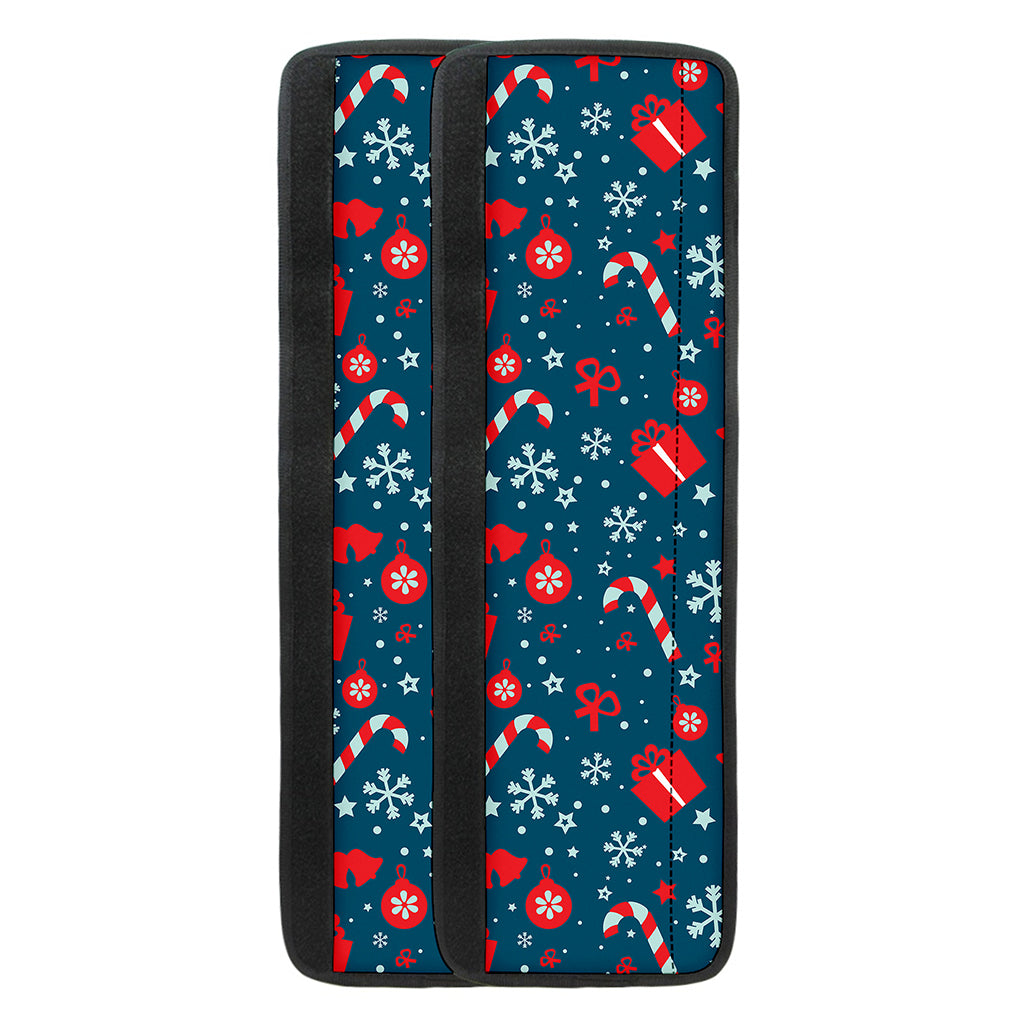 Christmas Holiday Elements Pattern Print Refrigerator Handle Covers