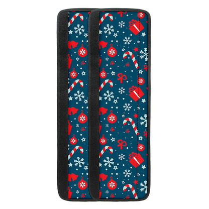 Christmas Holiday Elements Pattern Print Refrigerator Handle Covers