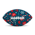 Christmas Holiday Elements Pattern Print Rugby Ball
