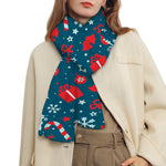 Christmas Holiday Elements Pattern Print Scarf
