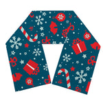 Christmas Holiday Elements Pattern Print Scarf