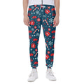 Christmas Holiday Elements Pattern Print Joggers