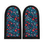 Christmas Holiday Elements Pattern Print Skillet Handle Cover