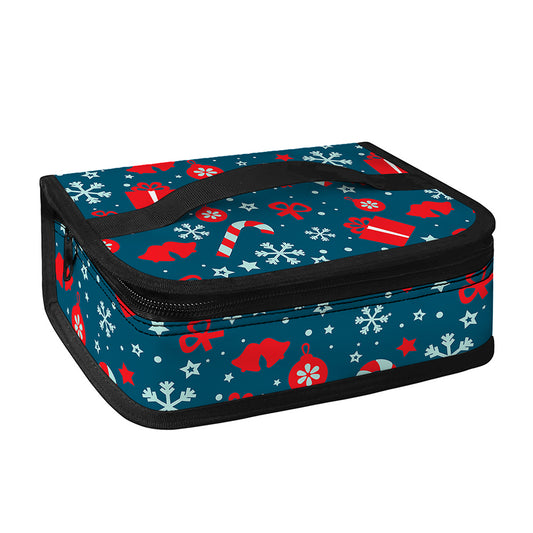 Christmas Holiday Elements Pattern Print Small Lunch Bag