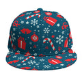 Christmas Holiday Elements Pattern Print Snapback Cap