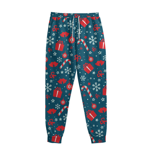 Christmas Holiday Elements Pattern Print Sweatpants