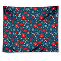Christmas Holiday Elements Pattern Print Tapestry