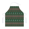 Christmas Holiday Knitted Pattern Print Adjustable Apron