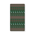 Christmas Holiday Knitted Pattern Print Baby Crib Sheet
