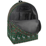 Christmas Holiday Knitted Pattern Print Backpack