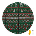 Christmas Holiday Knitted Pattern Print Basketball