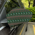 Christmas Holiday Knitted Pattern Print Car Side Mirror Covers