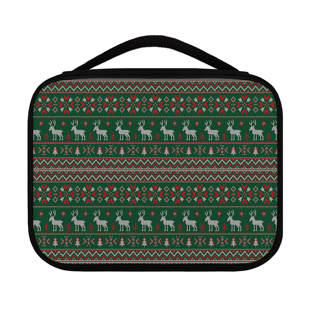 Christmas Holiday Knitted Pattern Print Classic Bible Case