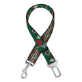 Christmas Holiday Knitted Pattern Print Dog Seat Belt