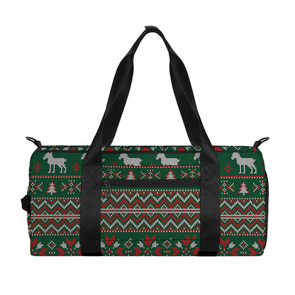 Christmas Holiday Knitted Pattern Print Gym Bag