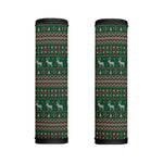 Christmas Holiday Knitted Pattern Print Handle Covers