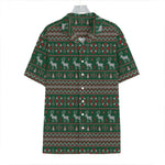 Christmas Holiday Knitted Pattern Print Hawaiian Shirt