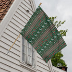 Christmas Holiday Knitted Pattern Print House Flag